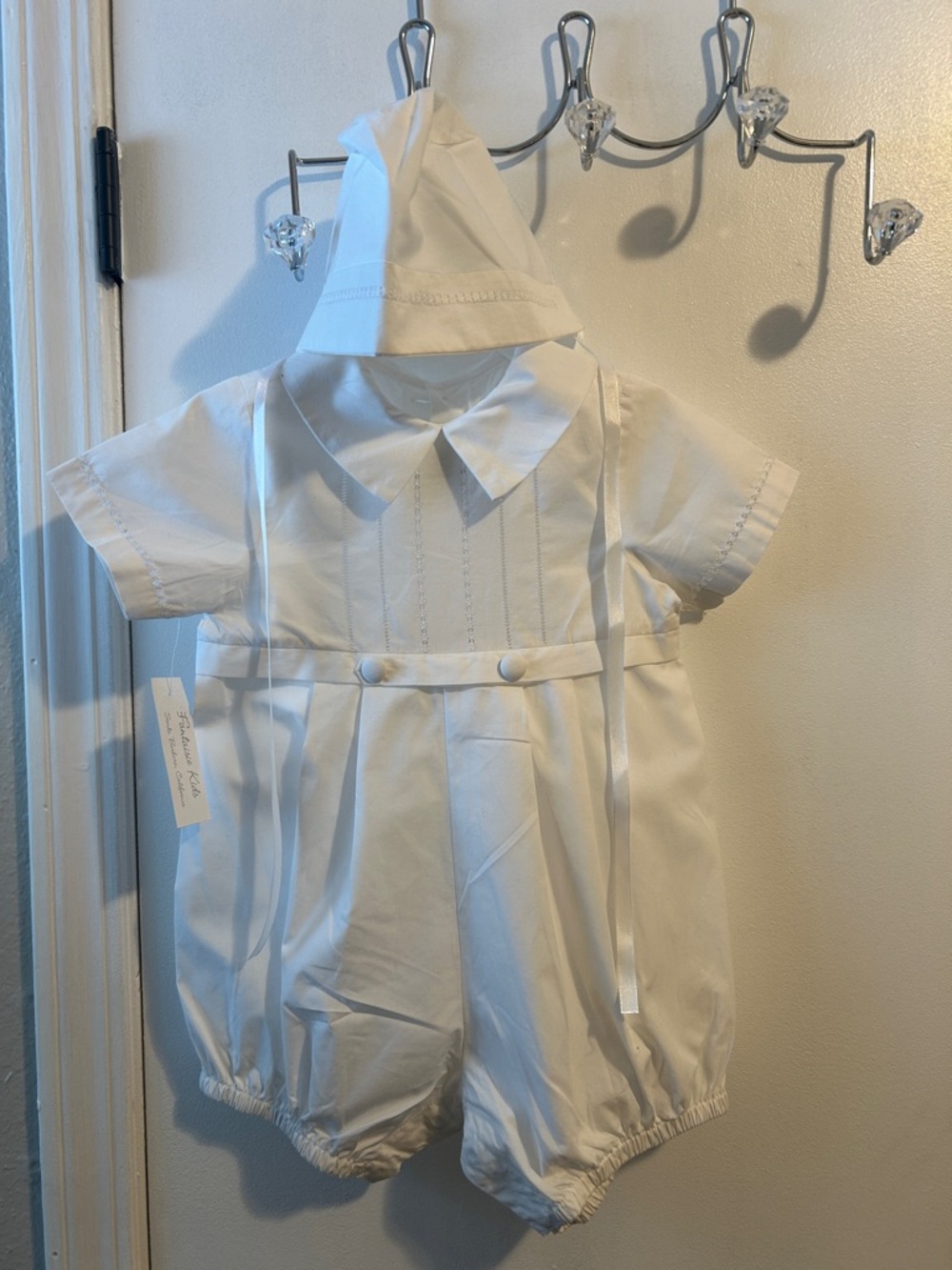 Classic White Christening Baby Matching Set